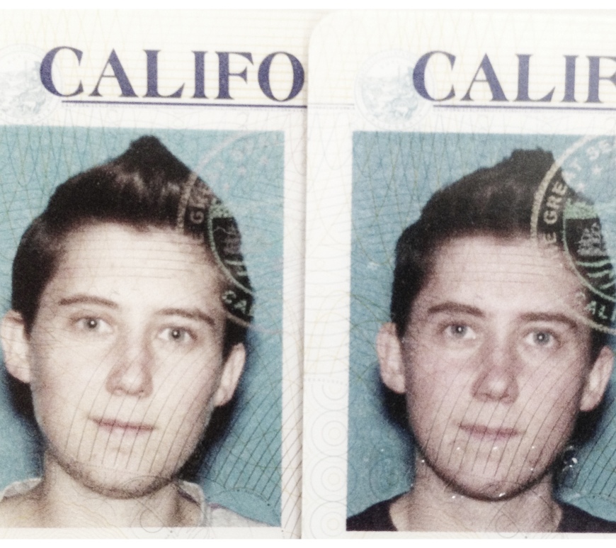 Before & After sex change on CA Driver's license